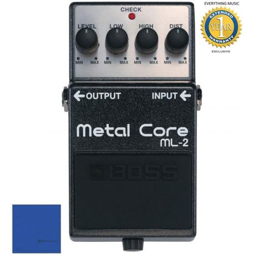  Boss ML-2 Metal Core Distortion Pedal with 1 Year Free Extended Warranty