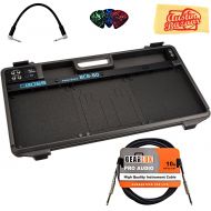 Boss BCB-60 Pedal Board Bundle with Instrument Cable, Patch Cable, Picks, and Austin Bazaar Polishing Cloth