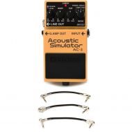 Boss AC-3 Acoustic Simulator Pedal with 3 Patch Cables