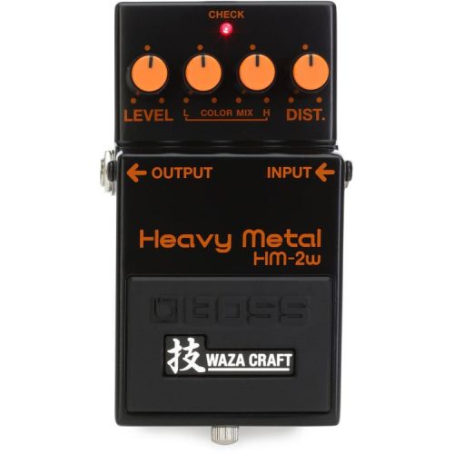  Boss HM-2W Waza Craft Heavy Metal Distortion Pedal with Patch Cables