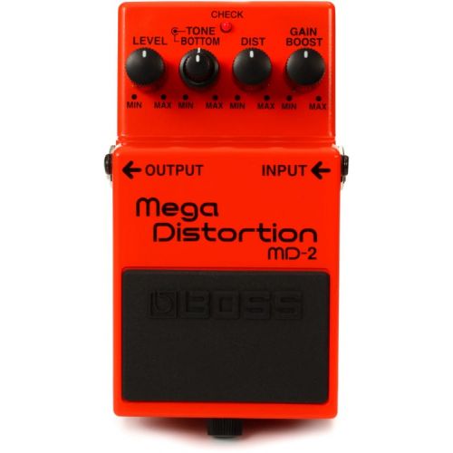  Boss MD-2 Mega Distortion Pedal with Patch Cables