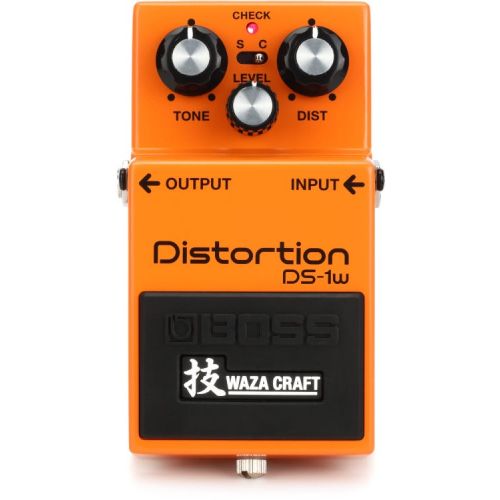  Boss DS-1W Waza Craft Distortion Pedal with Patch Cables