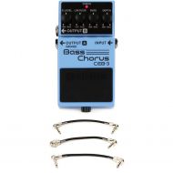 Boss CEB-3 Bass Chorus Pedal with 3 Patch Cables