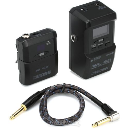  Boss WL-60 Guitar Wireless System and Power Supply