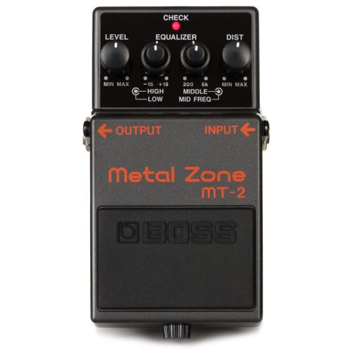  Boss MT-2 Metal Zone Distortion Pedal with Patch Cables