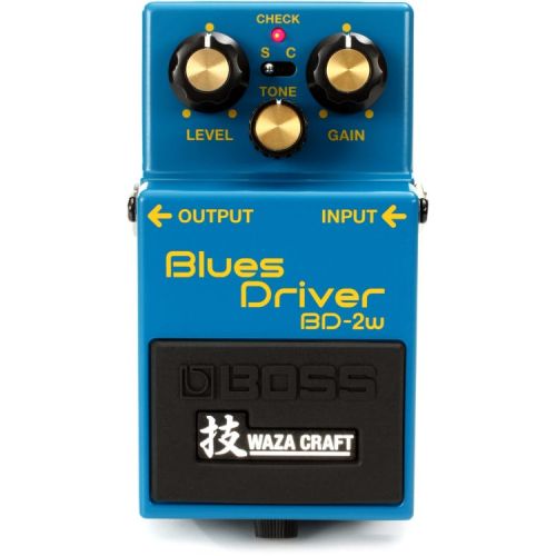  Boss BD-2W Waza Craft Blues Driver Pedal with Patch Cables