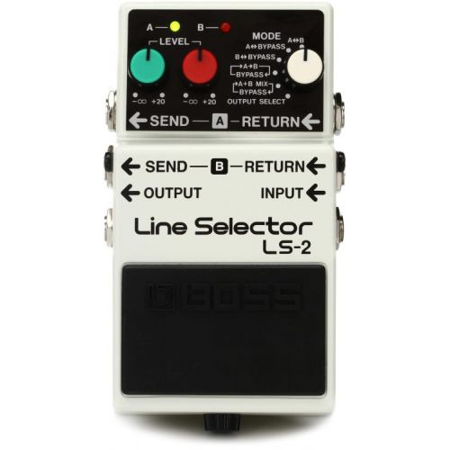 Boss LS-2 Line Selector Pedal with 3 Patch Cables