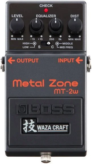  Boss MT-2W Waza Craft Metal Zone Distortion Pedal