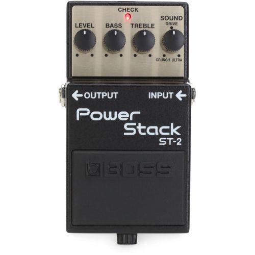  Boss ST-2 Power Stack Overdrive Pedal with Patch Cables