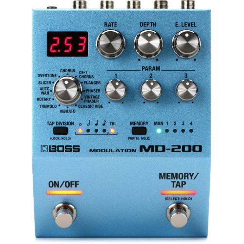  Boss MD-200 Modulation Pedal with 3 Patch Cables