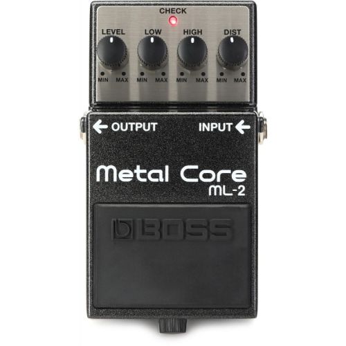  Boss ML-2 Metal Core Distortion Pedal with Patch Cables