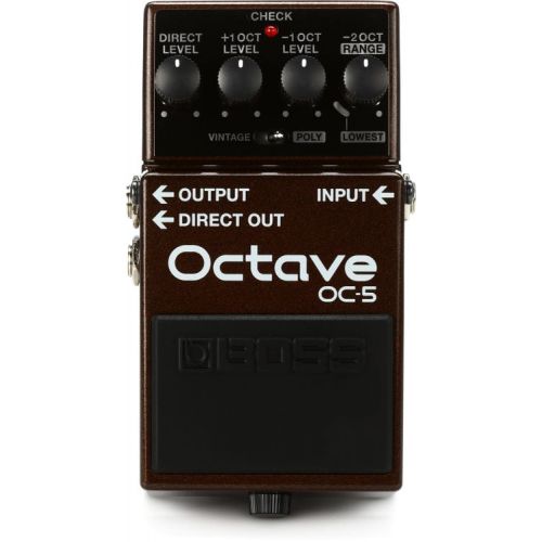  Boss OC-5 Octave Pedal with 3 Patch Cables