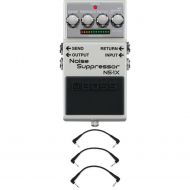 Boss NS-1X Noise Suppressor Pedal with 3 Patch Cables
