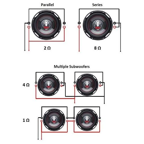  BOSS AUDIO P126DVC 12 Inch 2300 Watt Subwoofer Phantom Series