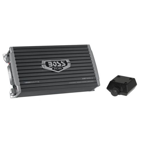  Boss Audio Armor AR1600.2 1600 Watt 2-Channel Car Audio Amplifier+Remote+Amp Kit