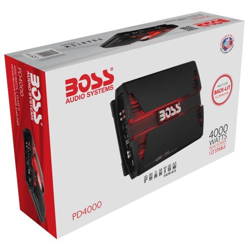  Boss Audio PD4000 4000W Monoblock D Car Audio Amplifier Power LED Amp w Remote