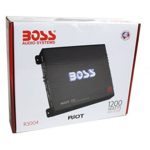  Boss Audio Boss R3004 Riot MOSFET 1200W 4-Channel Power Amplifier