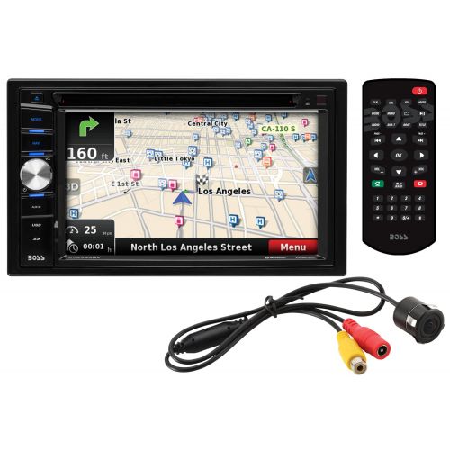  Boss Audio BVNV9384RC - Double-DIN, DVD Player 6.2 Touchscreen Navigation Bluetooth (Backup Camera Included)