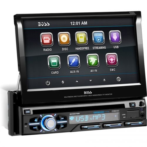  Boss Audio BV9979B Single-DIN DVD/CD Receiver with 7 Digital TFT Monitor and Bluetooth
