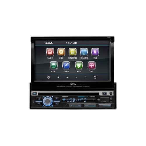  Boss Audio BV9979B Single-DIN DVD/CD Receiver with 7 Digital TFT Monitor and Bluetooth
