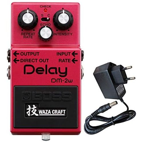  [아마존베스트]Boss Guitar Equipment Boss DM-2w Delay Waza Edition Effect Device + Keepdrum 9V Power Supply Unit