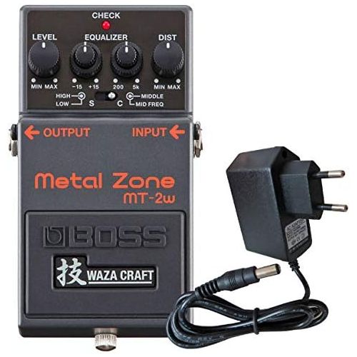  [아마존베스트]Boss Guitar Equipment Boss MT-2w Metal Zone Waza Edition Distortion Pedal + Keepdrum 9V Power Supply