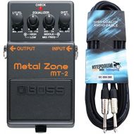 [아마존베스트]Boss Guitar Equipment Boss MT 2Metal Zone Distortion Pedal + Keepdrum Guitar Cable