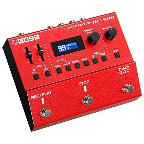  [아마존베스트]Boss Guitar Equipment Boss RC-500 2-track loop station looper effect pedal + keepdrum 9 V power supply