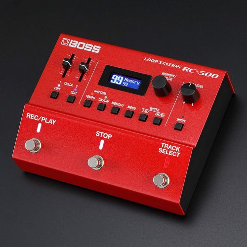  [아마존베스트]Boss Guitar Equipment Boss RC-500 2-track loop station looper effect pedal + keepdrum 9 V power supply