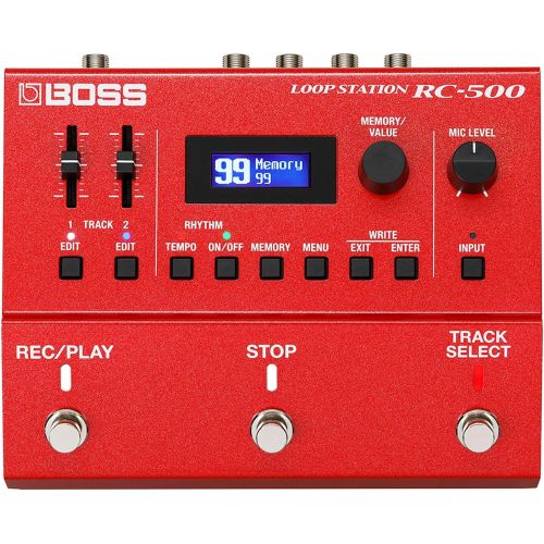  [아마존베스트]Boss Guitar Equipment Boss RC-500 2-track loop station looper effect pedal + keepdrum 9 V power supply