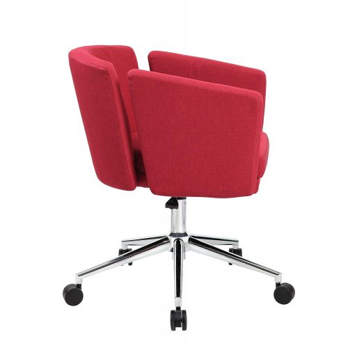  Boss Office Products Metro Club Desk Chair, Marsala Red