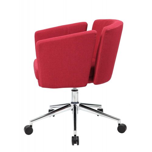  Boss Office Products Metro Club Desk Chair, Marsala Red