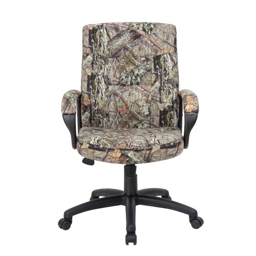  Boss Office Products B7506-MO Mossy Oak Break-Up Country Executive Mid-Back Chair Camo