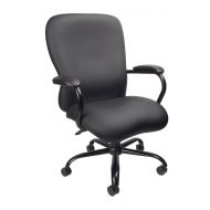 Boss Office Products B990-CP Heavy Duty CaressoftPlus Chair with 350 lbs weight Capacity in Black