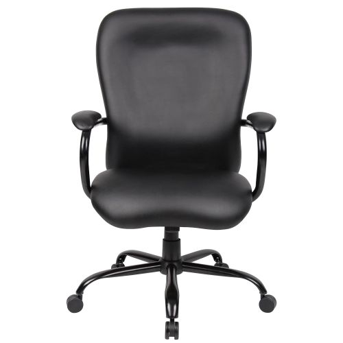  Boss Office Products B990-CP Heavy Duty CaressoftPlus Chair with 350 lbs weight Capacity in Black