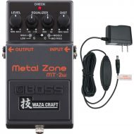 Boss. Boss MT-2W Metal Zone Waza Distortion Pedal With PSA-120S2 Power Supply