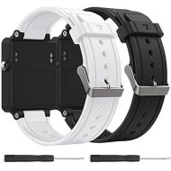 [아마존베스트]Bossblue Replacement Band for Garmin Vivoactive, Silicone Replacement Fitness Bands Wristbands with Metal Clasps for Garmin vivoactive GPS Smart Watch