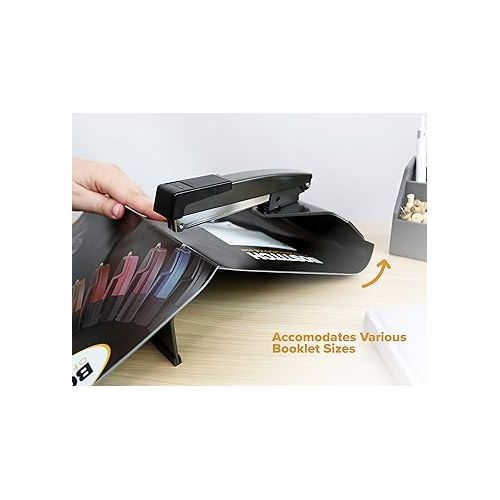  Bostitch Office No-Jam Booklet Stapler, 20 Sheets, No-Jam Technology, Black (B440SB)