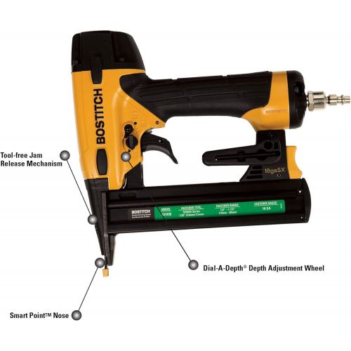  BOSTITCH Compressor Kit with 18GA Brad Nailer and Narrow-Crown Stapler (BTFP1KIT & SX1838K)