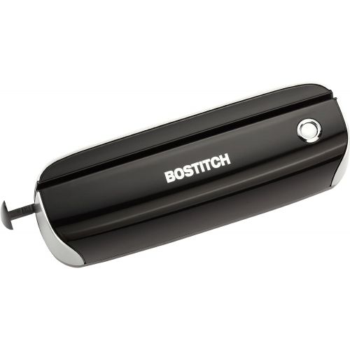  Bostitch Electric 3-Hole Punch, AC Adapter or Battery Powered, Max Sheet Capaity 12 Sheets, Black (EHP3BLK)