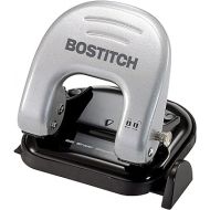 Bostitch Office EZ Squeeze Reduced Effort 2-Hole Punch, 20 Sheets, Locking Handle, Silver (2310)