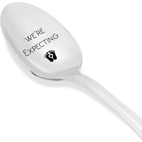  [아마존베스트]Boston Creative company LLC Were Expecting Spoon- Pregnancy Announcement Spoon- Best Selling Item -Engraved Unique Gift Ideas - Spoon Gift # A8