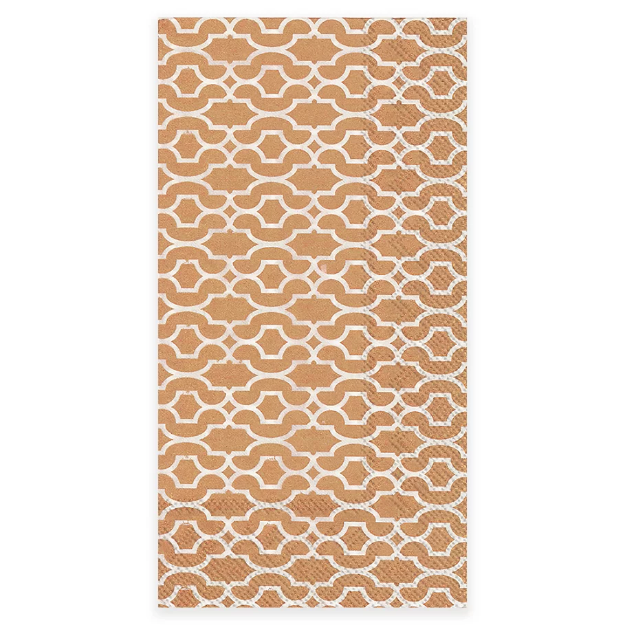  Boston International 16-Count Sienna Paper Guest Towel Napkin