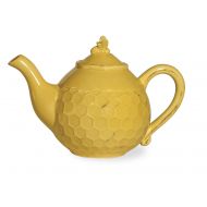 Boston International JC16112 Embossed Ceramic Teapot 3-Cup Capacity Honeycomb