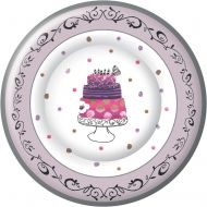 Ideal Home Range 8 Count Boston International Paper Dinner Plates, 10, Fancy Cake