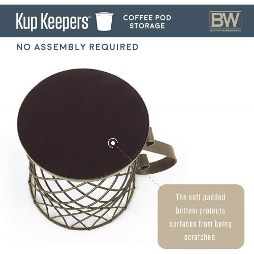  [아마존베스트]Boston Warehouse Mug Kup Keeper Coffee Pod Storage, 20 Capacity, Oiled Bronze