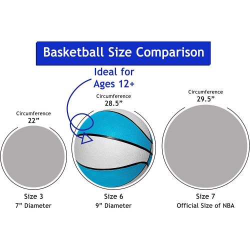 Botabee Regulation Size Swimming Pool Basketball Perfect Water Basketball for Swimming Pool Basketball Hoops & Pool Games Regulation Size, Waterproof Basketball for Ages 12+ (Size