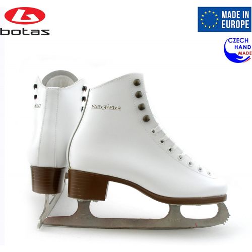  [아마존베스트]Botas - Model: Regina/Made in Europe (Czech Republic) / Figure Ice Skates for Women, Girls, Kids/Nicole Blades/White Color