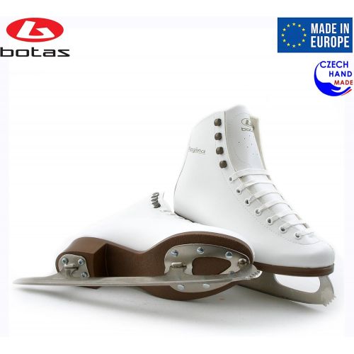  [아마존베스트]Botas - Model: Regina/Made in Europe (Czech Republic) / Figure Ice Skates for Women, Girls, Kids/Nicole Blades/White Color