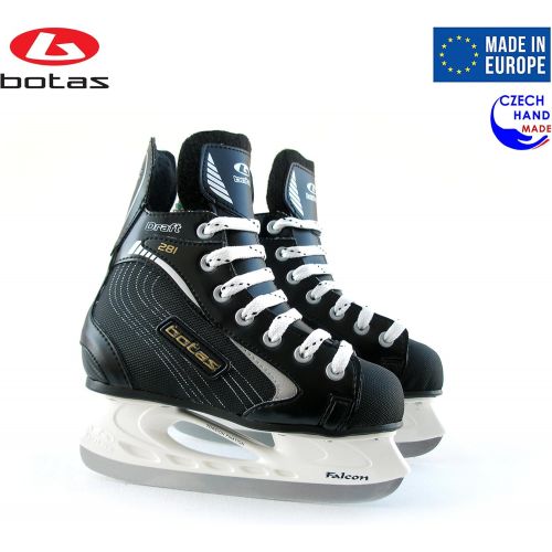  [아마존베스트]Botas - Draft 281 - Mens Ice Hockey Skates | Made in Europe (Czech Republic) | Color: Black